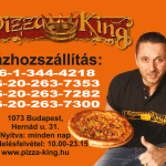 Pizza King hűtőmágnes